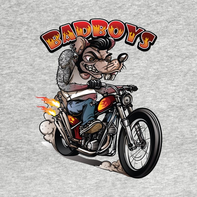 Bad Boys Rockabilly Rat by GermanStreetwear